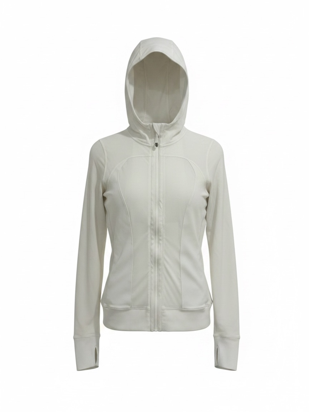 lululemon athletica White Full-Zip Reversible Hooded Jacket
